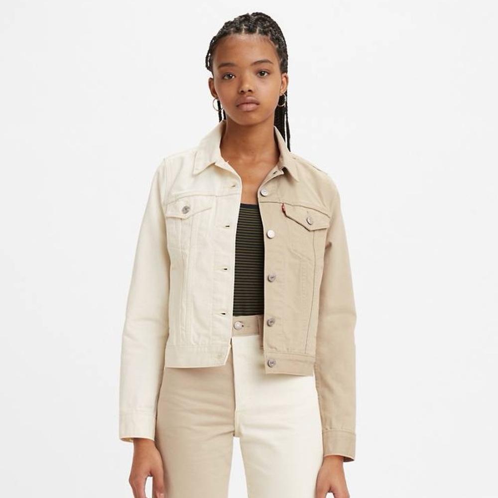 Levi's Original Trucker Denim Jacket in Tan Stonewash